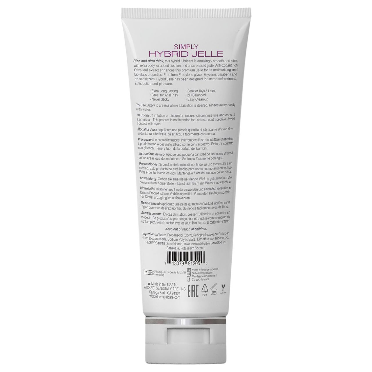Wicked Simply Hybrid Jelle - vegyesbázisú síkosító (120ml) Wicked Simply Hybrid Jelle - vegyesbázisú síkosító (120ml)