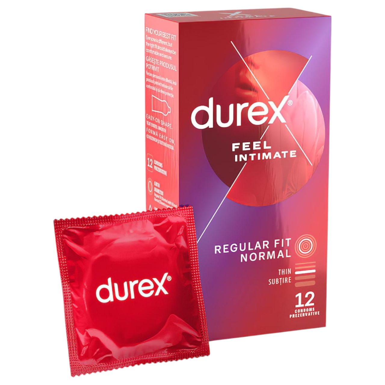Durex Feel Intimate - vékonyfalú óvszer csomag (2x12db) Durex Feel Intimate - vékonyfalú óvszer csomag (2x12db)