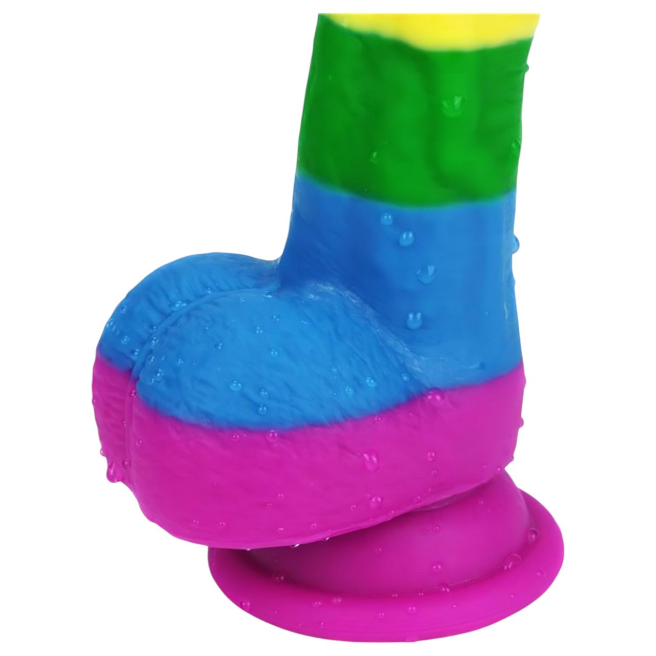 Lovetoy Prider - élethű szilikon dildó - 19cm (szivárvány) Lovetoy Prider - élethű szilikon dildó - 19cm (szivárvány)