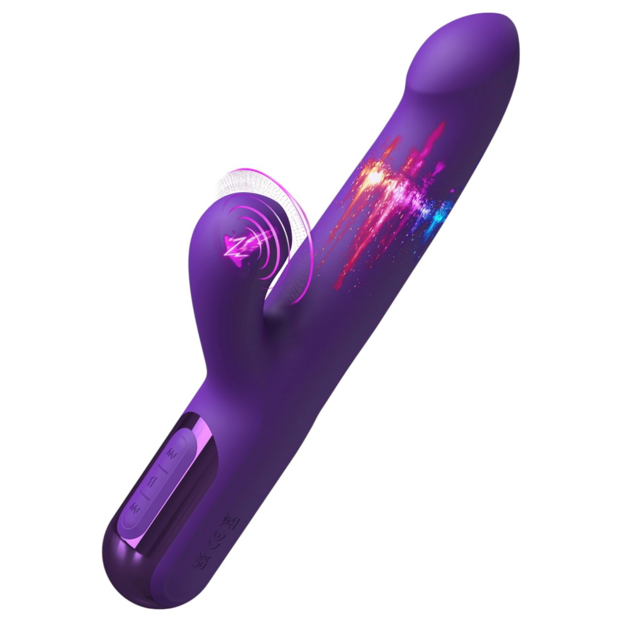 Fantasy For Her - 2in1 lökő vibrátor és csiklóizgató (lila) Fantasy For Her - 2in1 lökő vibrátor és csiklóizgató (lila)