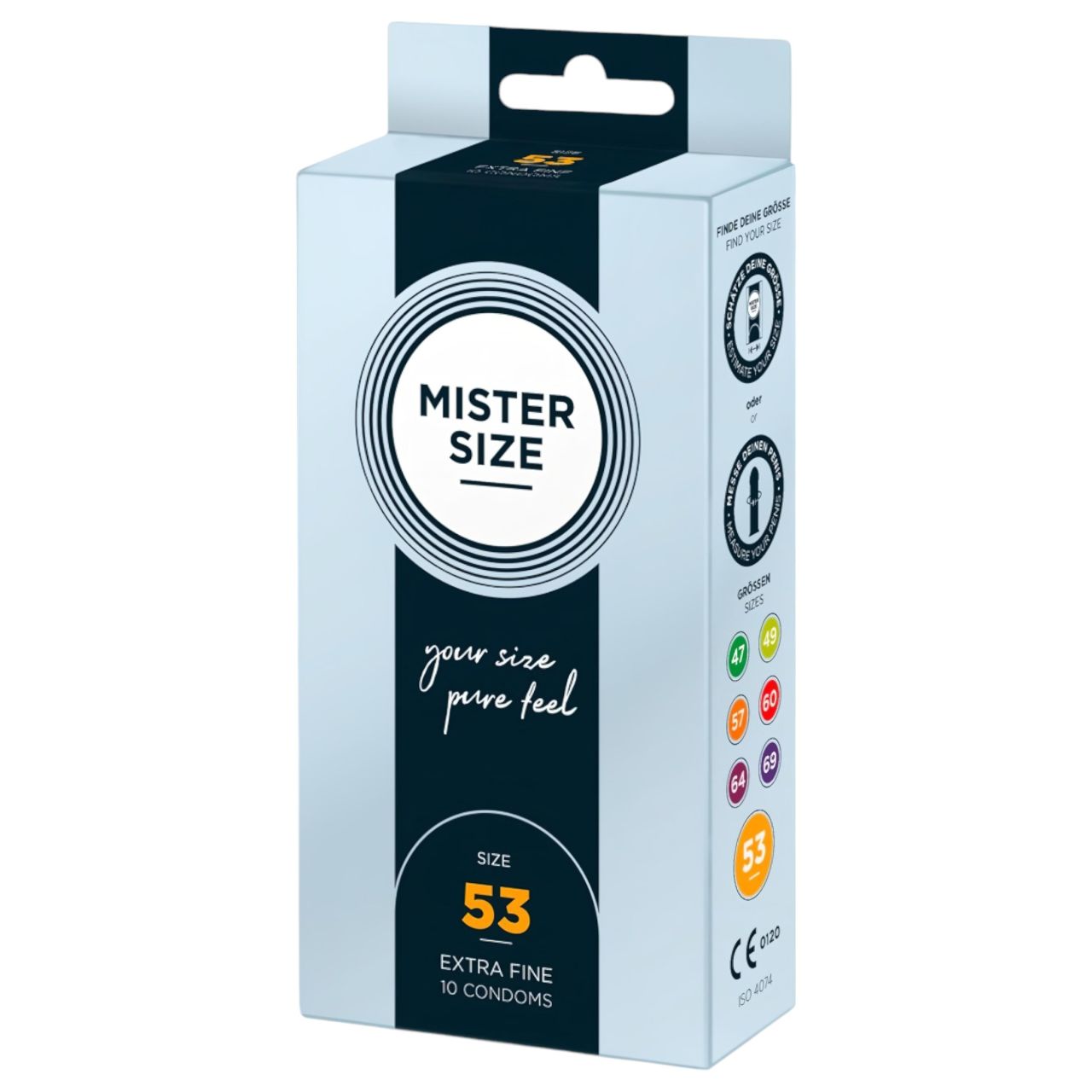 Mister Size vékony óvszer - 53mm (10db) Mister Size vékony óvszer - 53mm (10db)