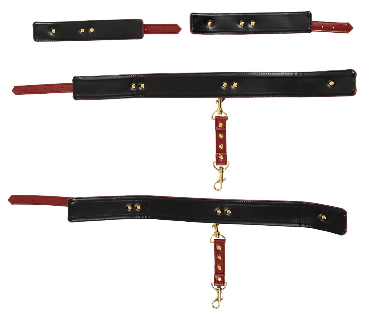 Bad Kitty - kezeket a combokhoz bilincs szett (piros) Bad Kitty - kezeket a combokhoz bilincs szett (piros)