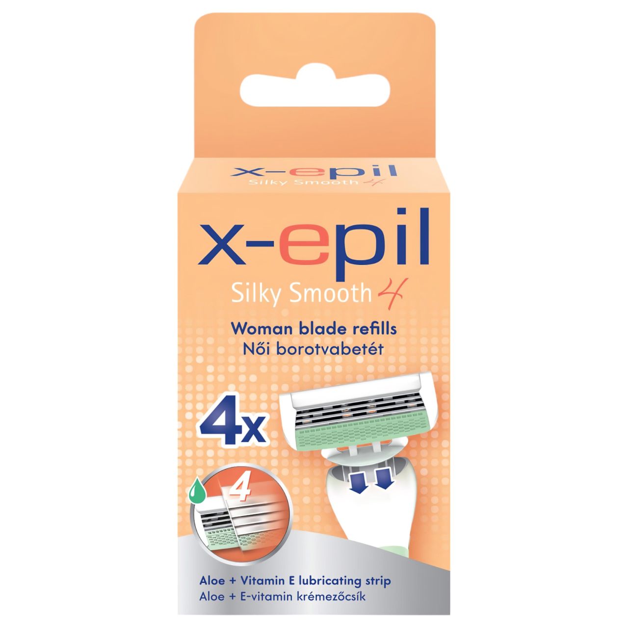 X-Epil Silky Smooth - női borotva betét 4 pengés (4db)