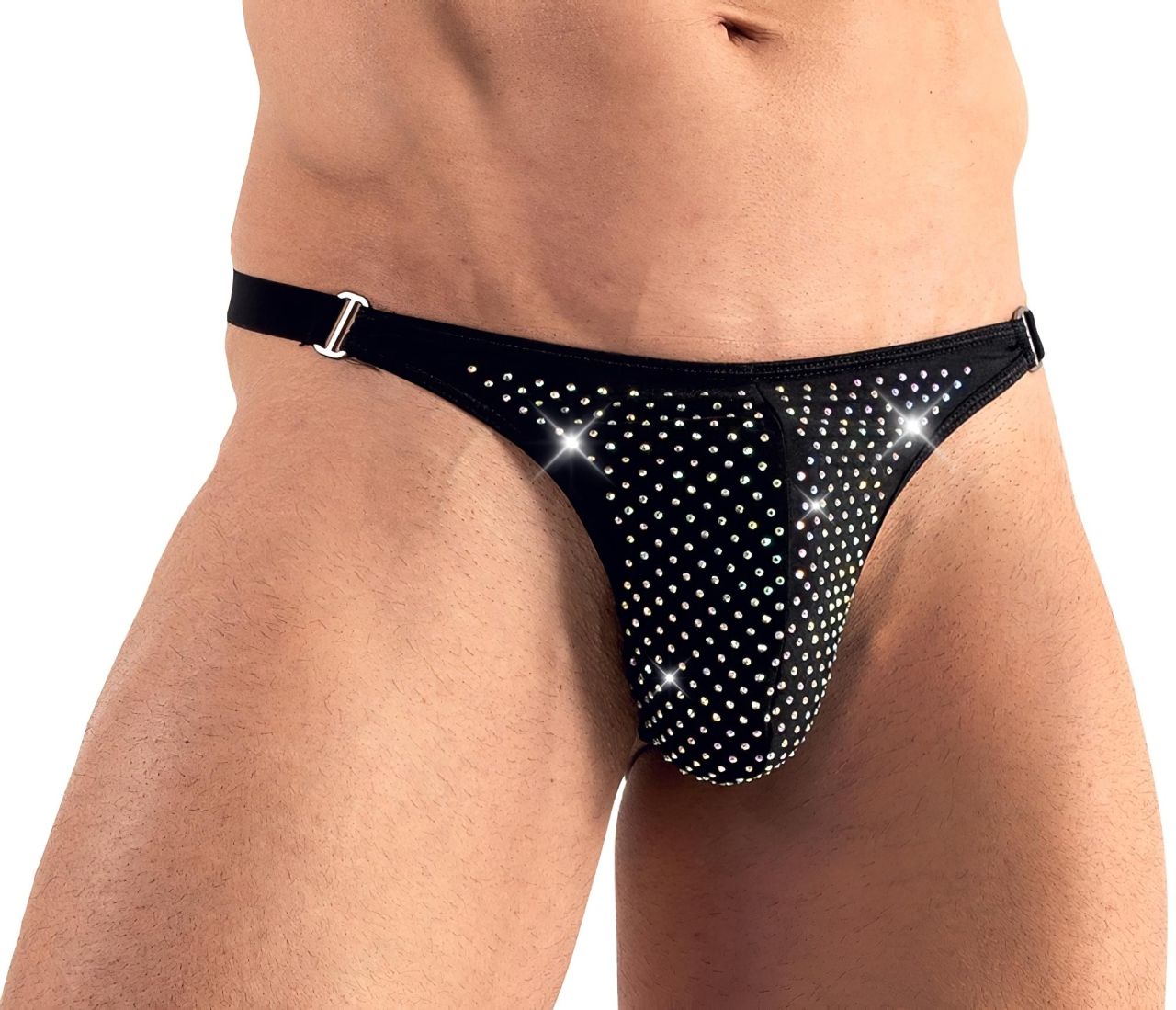 Svenjoyment - strasszos férfi tanga (fekete) Svenjoyment - strasszos férfi tanga (fekete)