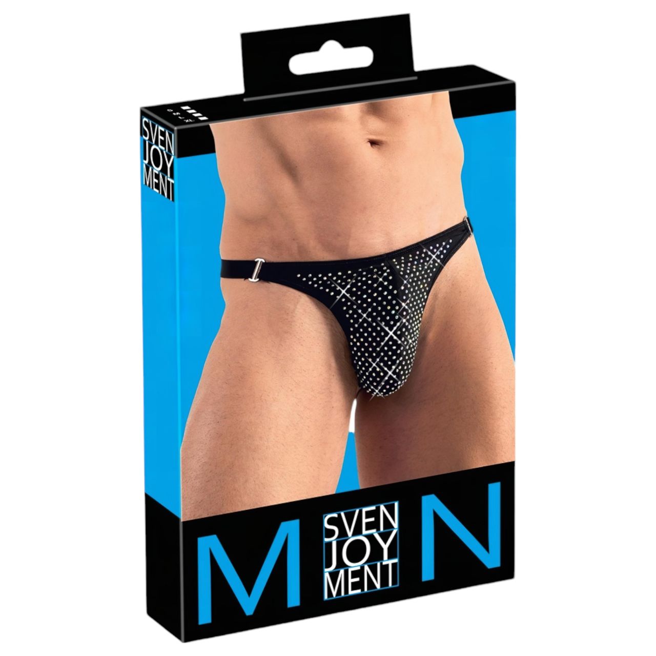Svenjoyment - strasszos férfi tanga (fekete) Svenjoyment - strasszos férfi tanga (fekete)