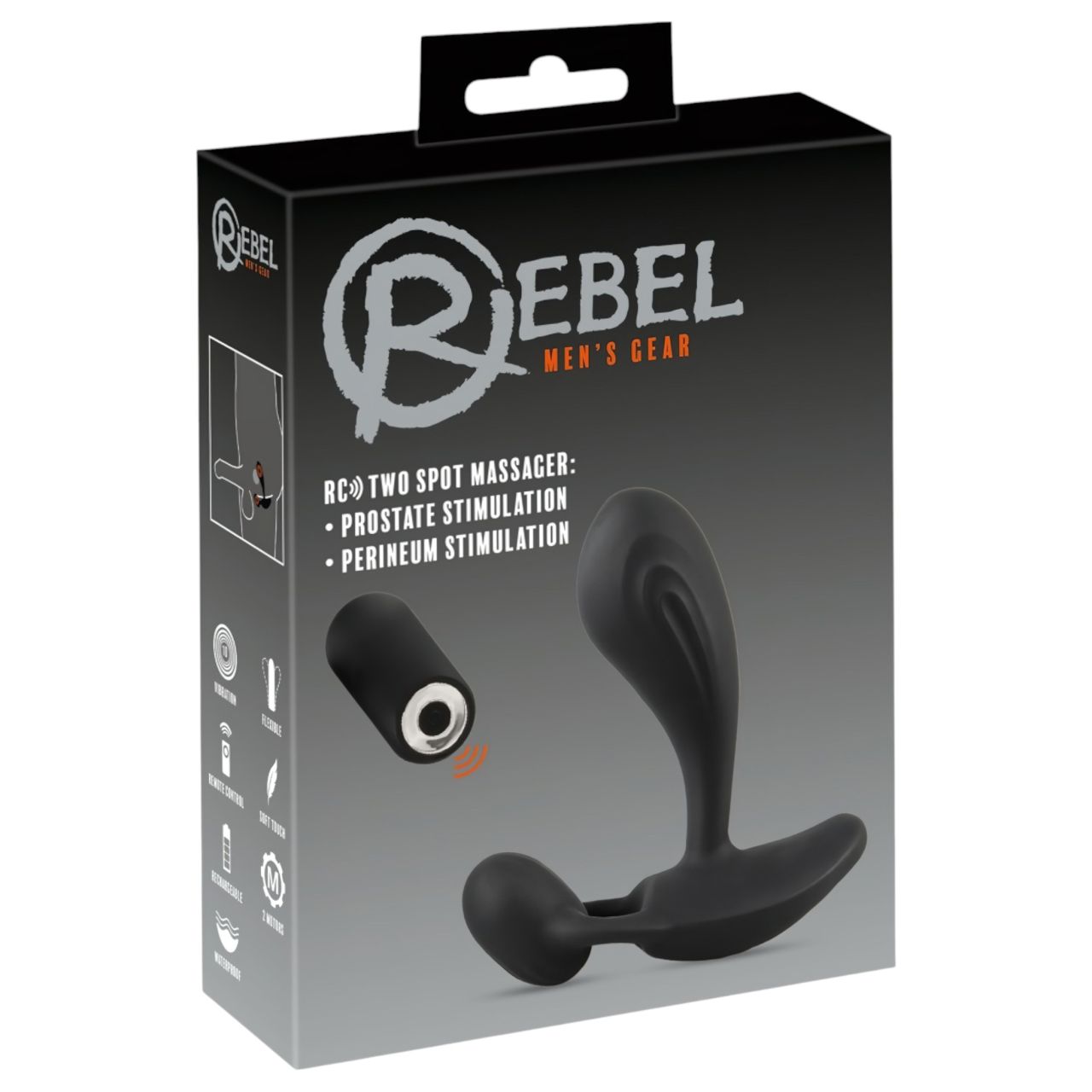 Rebel RC - 2in1 prosztata vibrátor (fekete) Rebel RC - 2in1 prosztata vibrátor (fekete)