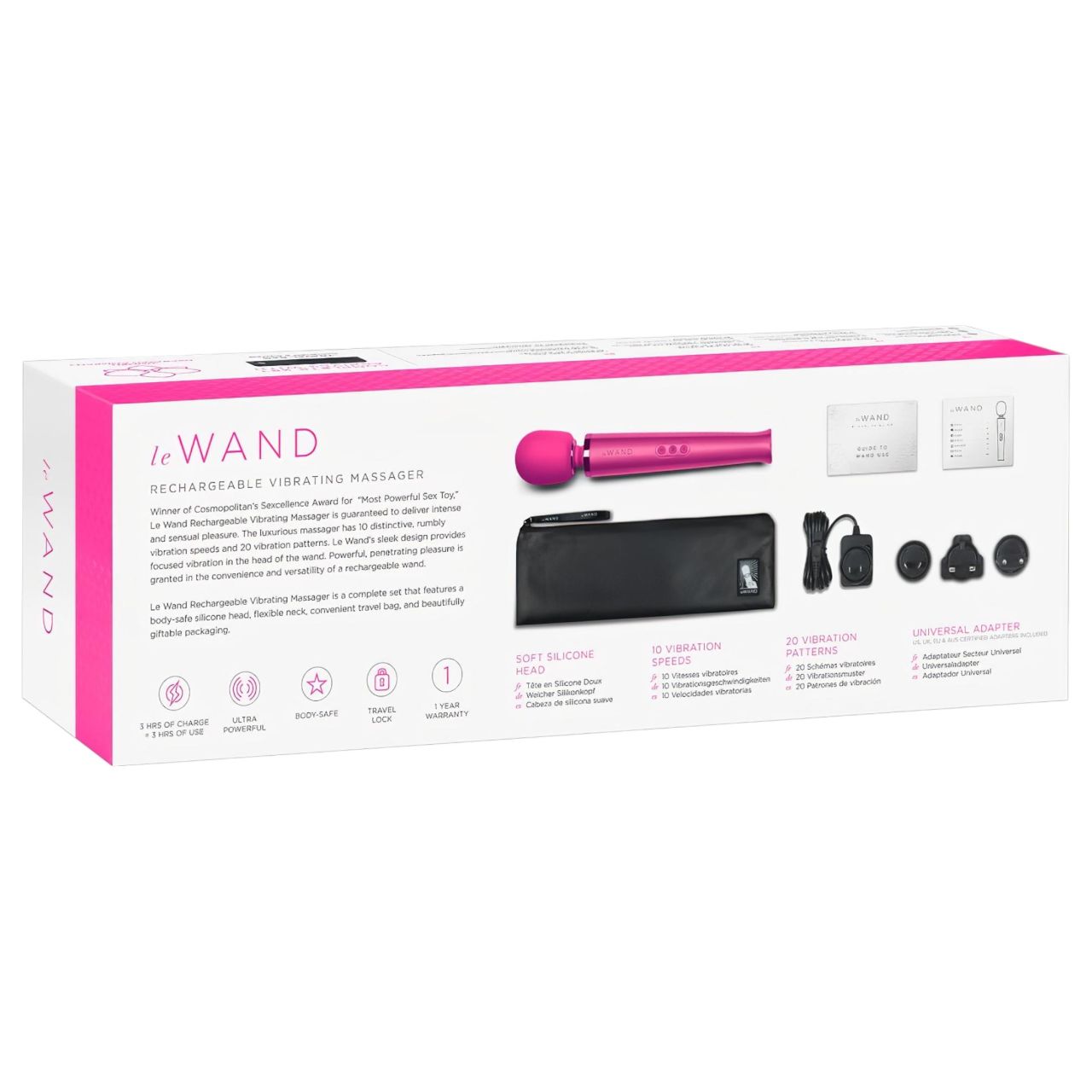 le Wand - masszírozó vibrátor (pink) le Wand - masszírozó vibrátor (pink)