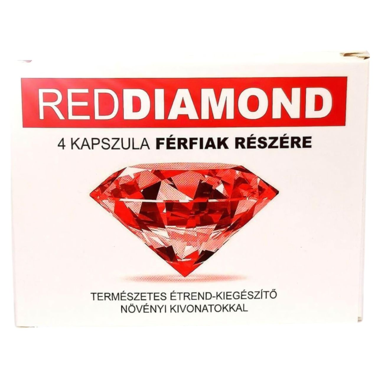 Red Diamond - természetes étrend kiegészítő férfiaknak (4db) Red Diamond - természetes étrend kiegészítő férfiaknak (4db)