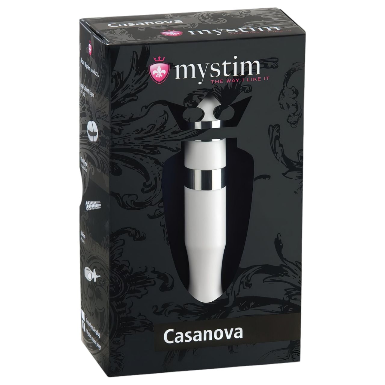 mystim Casanova - elektro-rúd dildó (fehér) mystim Casanova - elektro-rúd dildó (fehér)
