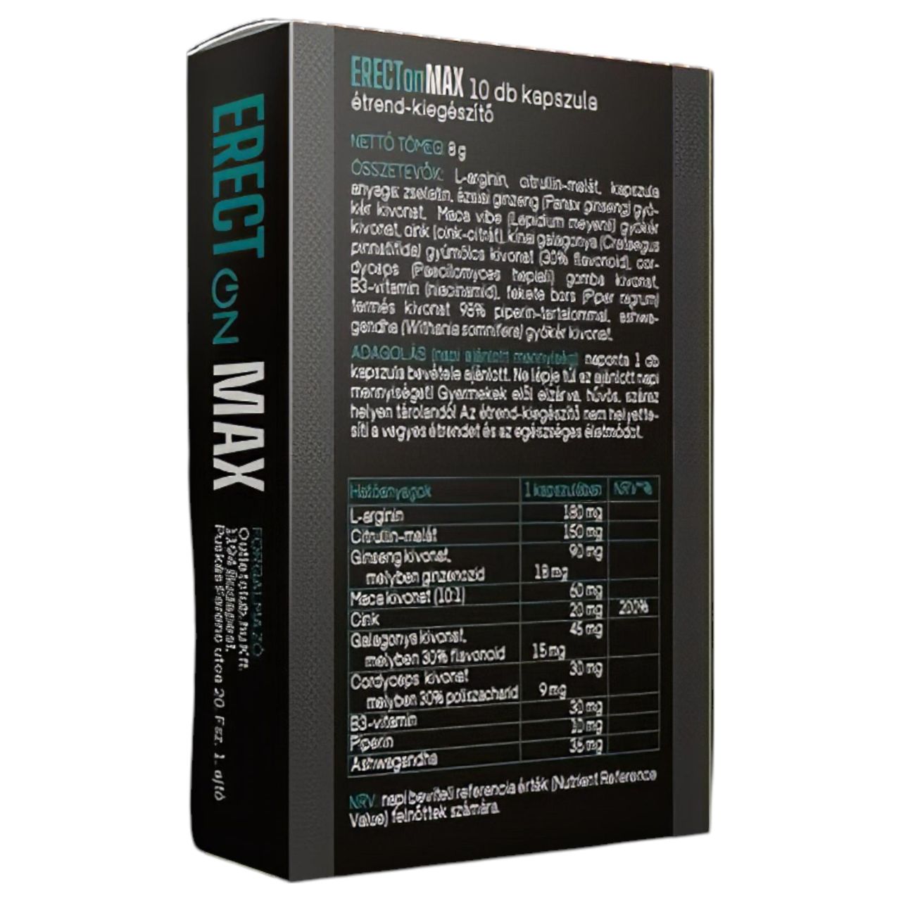 ErectOn Max - étrend kiegészítő kapszula férfiaknak (10db) ErectOn Max - étrend kiegészítő kapszula férfiaknak (10db)