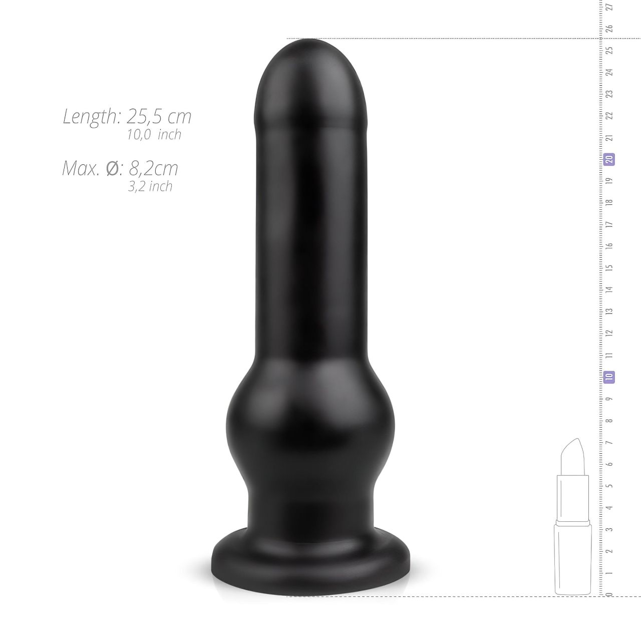 BUTTR Tactical I - tapadókorongos dildó (fekete) BUTTR Tactical I - tapadókorongos dildó (fekete)