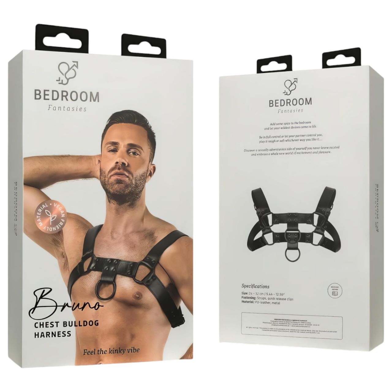 Bedroom Fantasies Bruno - testhám felső (fekete) - S-XL Bedroom Fantasies Bruno - testhám felső (fekete) - S-XL