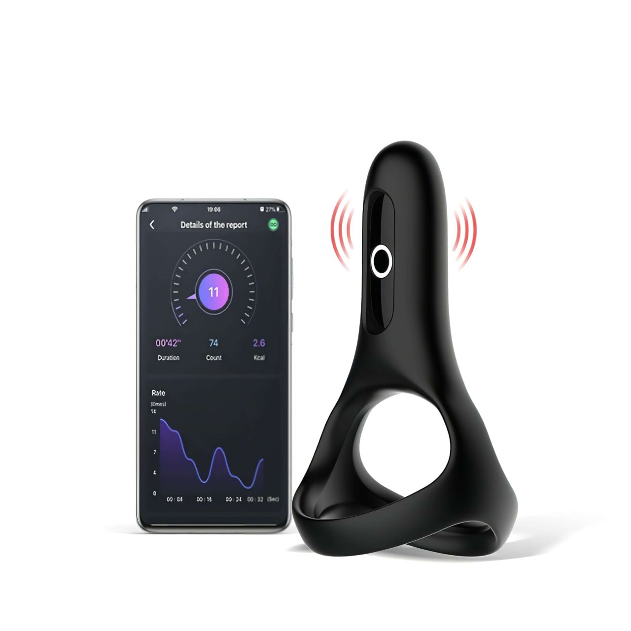 Magic Motion Rise - okos, akkus vibrációs péniszgyűrű (fekete) Magic Motion Rise - okos, akkus vibrációs péniszgyűrű (fekete)