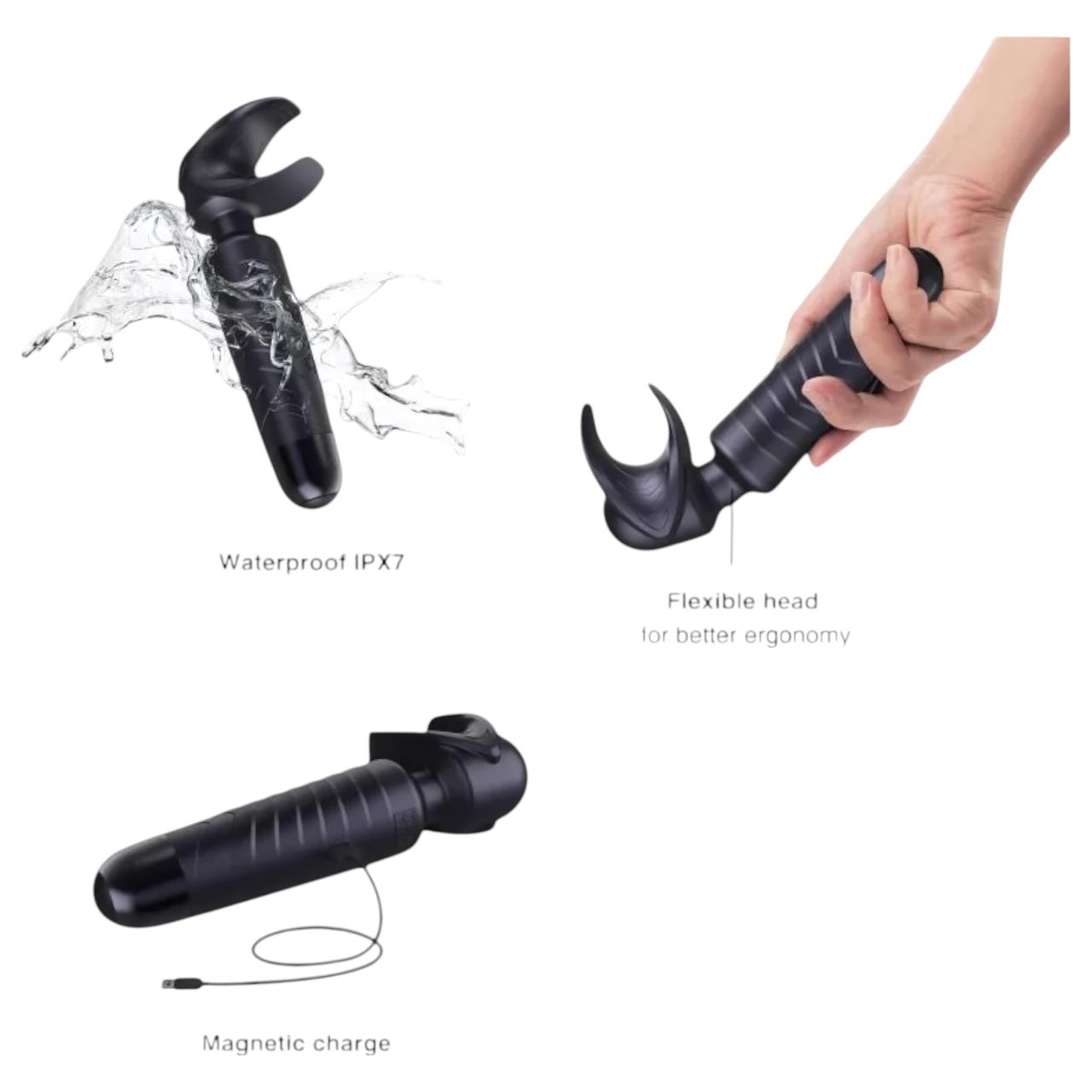 ManWan Man.Wand - maszturbátor (fekete) ManWan Man.Wand - maszturbátor (fekete)