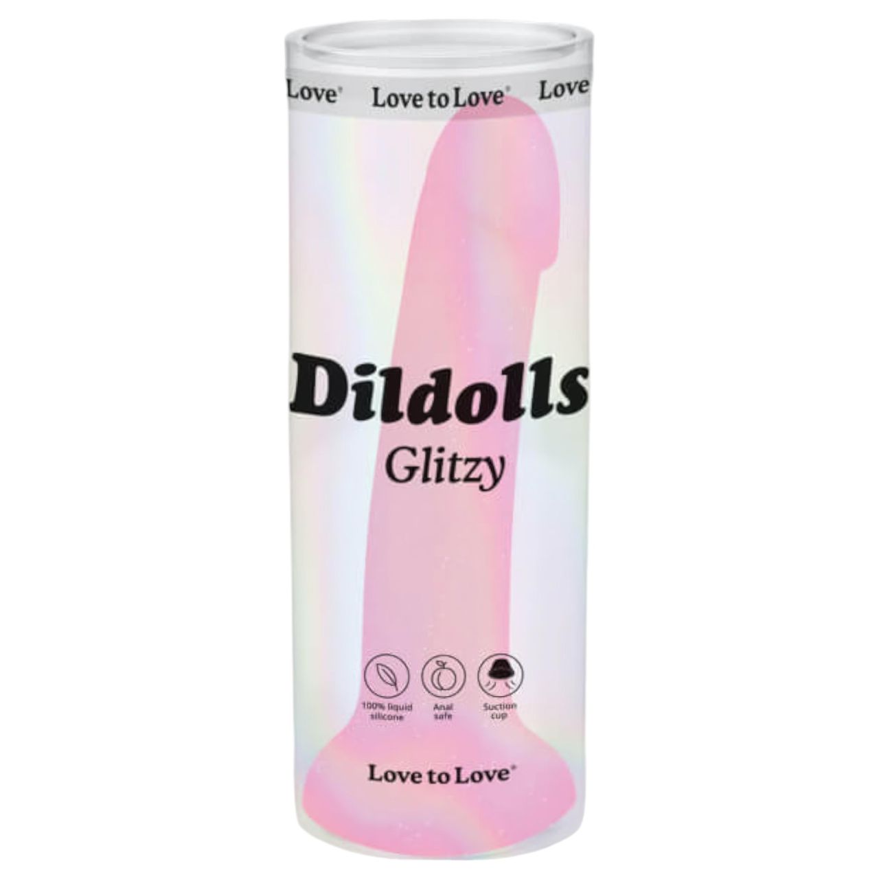 Dildolls Glitzy - tapadókorongos szilikon dildó (pink) Dildolls Glitzy - tapadókorongos szilikon dildó (pink)