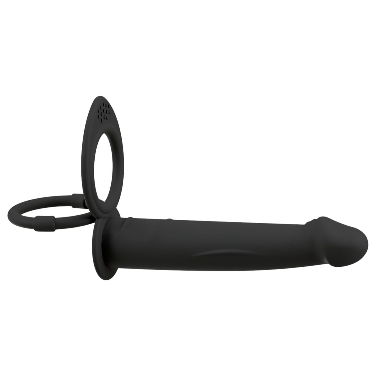 Black Velvet Double F - felcsatolható anál vibrátor (fekete) Black Velvet Double F - felcsatolható anál vibrátor (fekete)