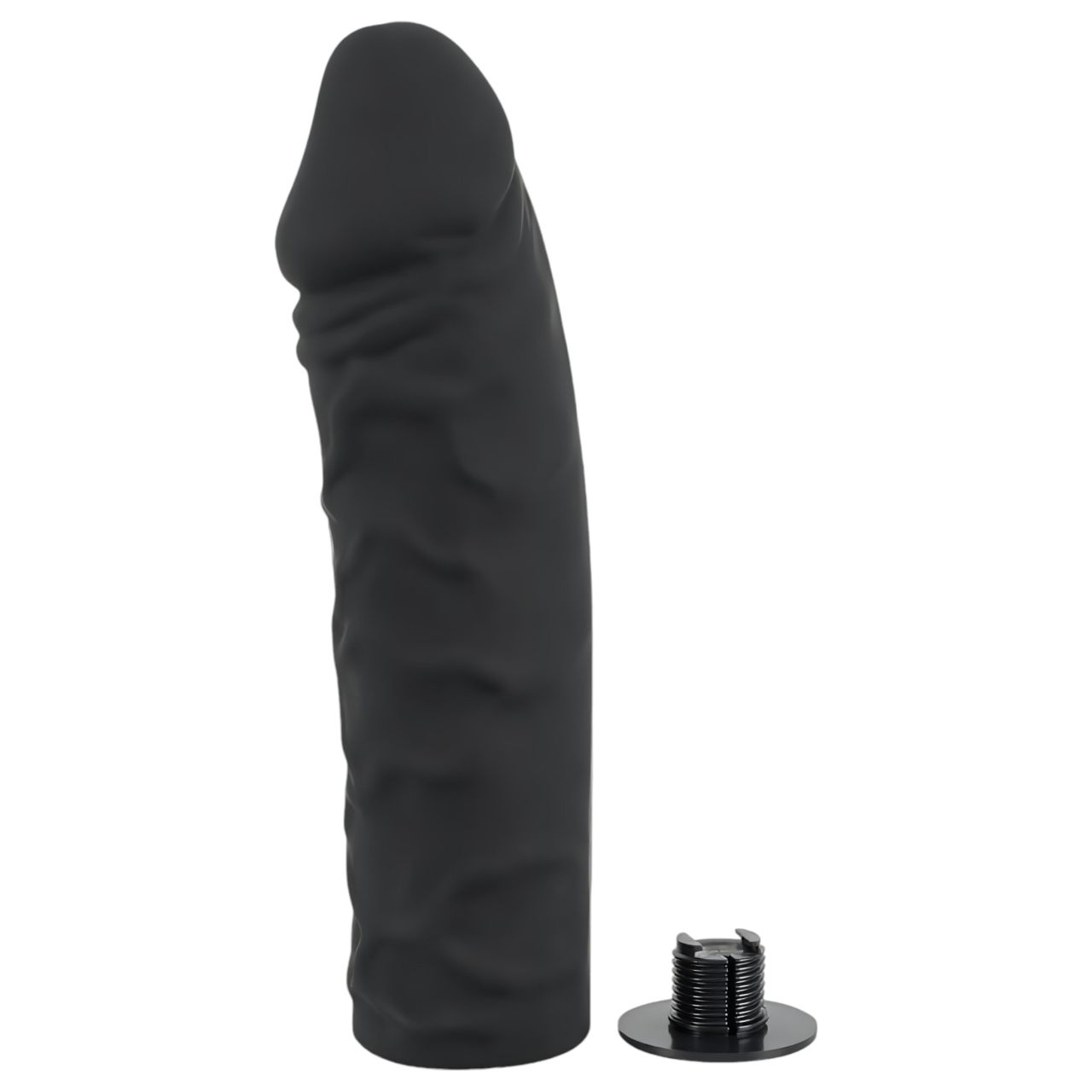 You2Toys - Silicone Strap-On - felcsatolható dildó (fekete) You2Toys - Silicone Strap-On - felcsatolható dildó (fekete)