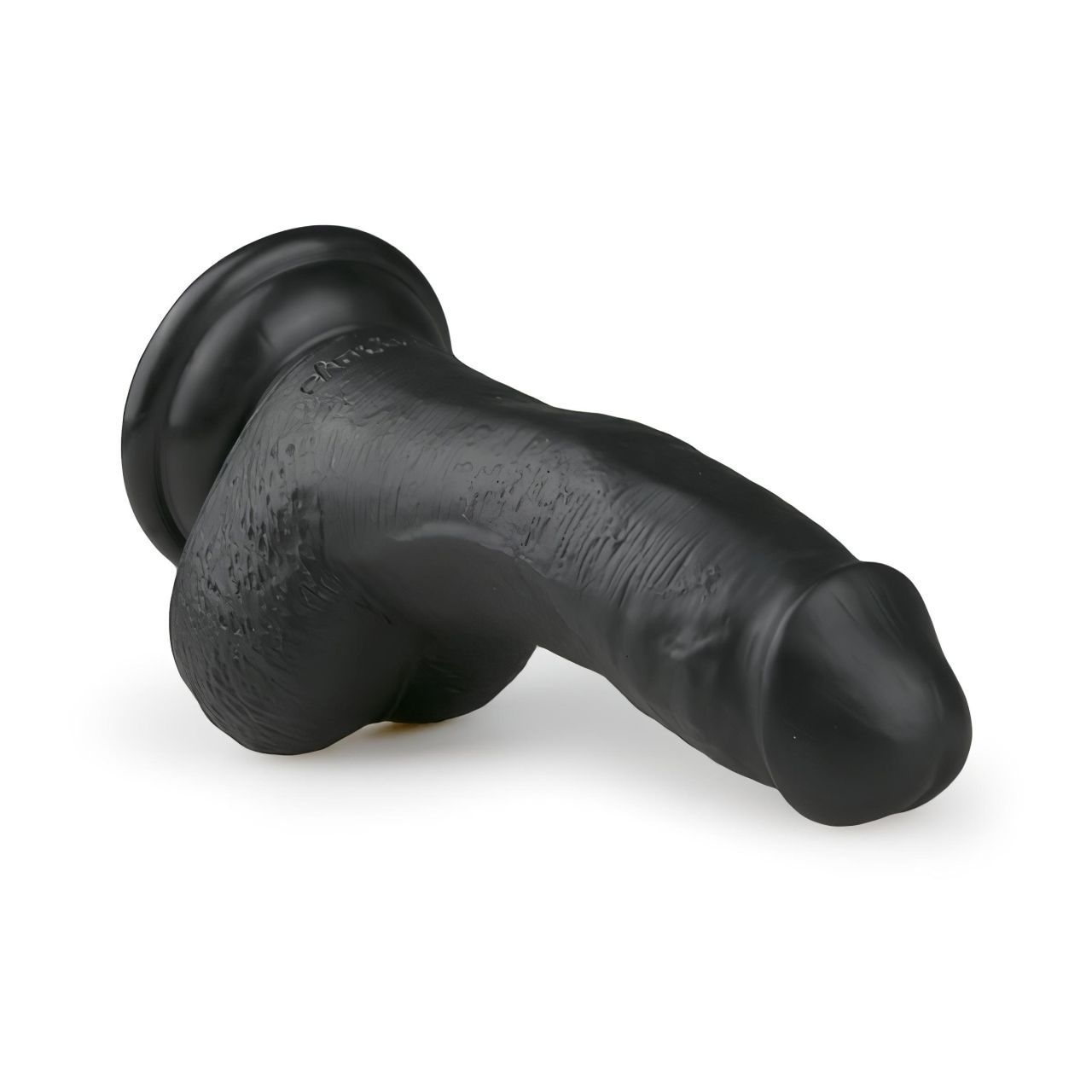 Easytoys - tapadókorongos, herés dildó (15cm) - fekete Easytoys - tapadókorongos, herés dildó (15cm) - fekete