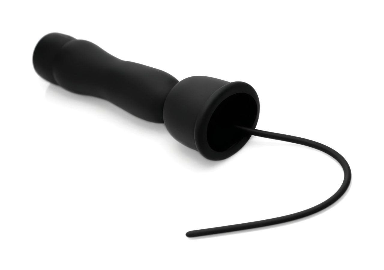 Trinity Vibes - 2in1 dilator és makkvibrátor (fekete)