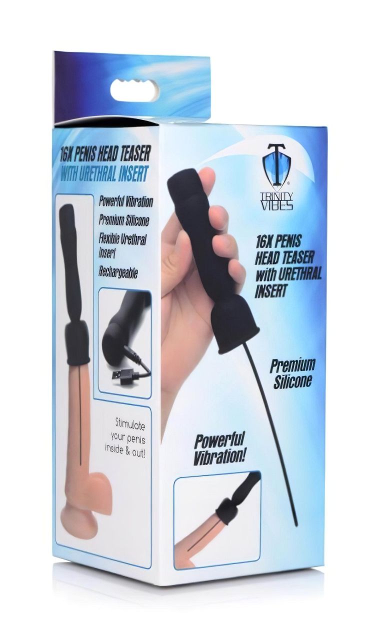 Trinity Vibes - 2in1 dilator és makkvibrátor (fekete)