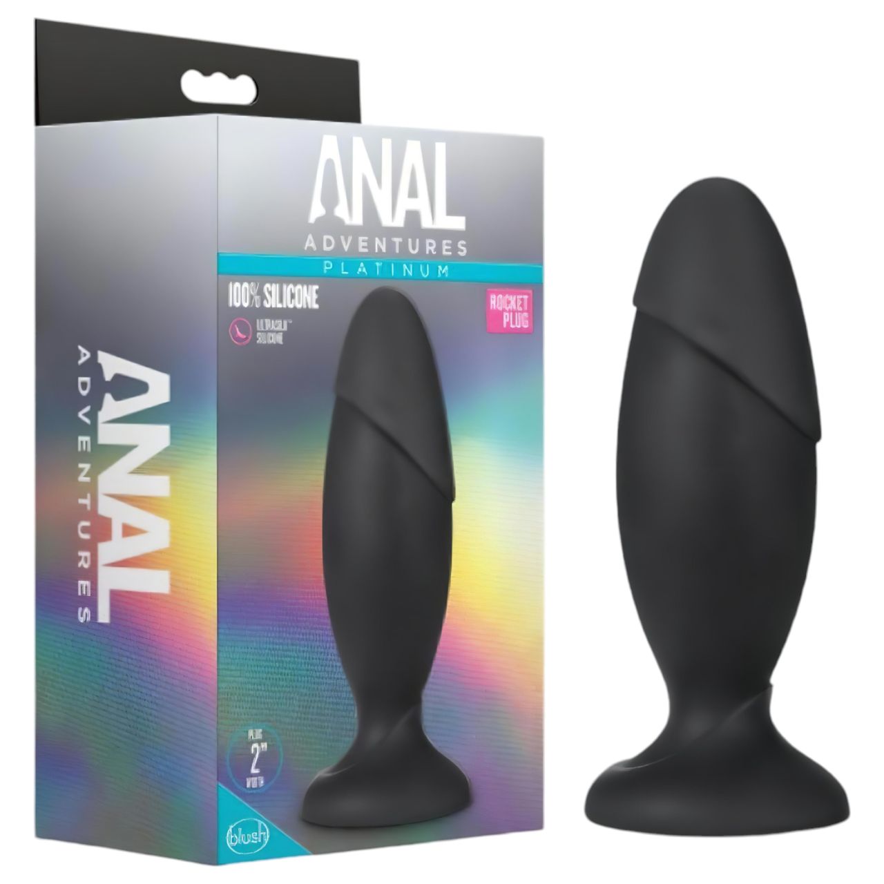 Anal Adventures Platinum Rocket - nagy anál plug (fekete) Anal Adventures Platinum Rocket - nagy anál plug (fekete)