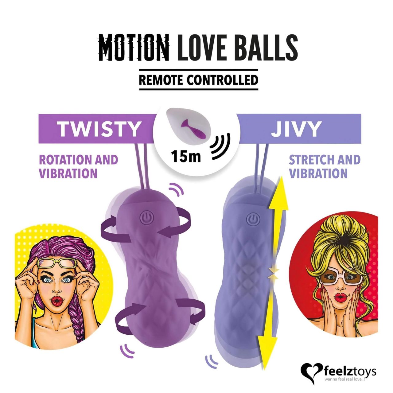 FEELZTOYS Twisty - forgó vibrációs tojás (lila) FEELZTOYS Twisty - forgó vibrációs tojás (lila)
