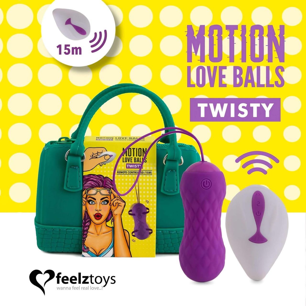 FEELZTOYS Twisty - forgó vibrációs tojás (lila) FEELZTOYS Twisty - forgó vibrációs tojás (lila)