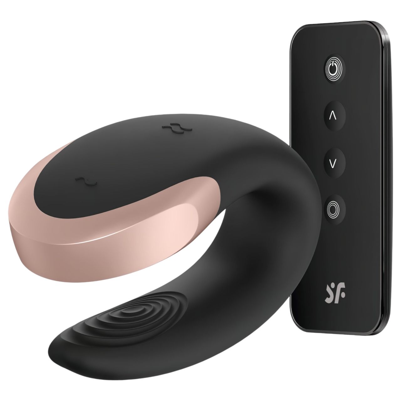 Satisfyer Double Love - okos, rádiós párvibrátor (fekete) Satisfyer Double Love - okos, rádiós párvibrátor (fekete)