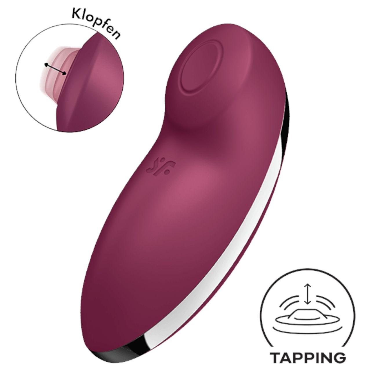Satisfyer Tap & Climax 2 - 2in1 csiklóizgató és vibrátor (piros) Satisfyer Tap & Climax 2 - 2in1 csiklóizgató és vibrátor (piros)