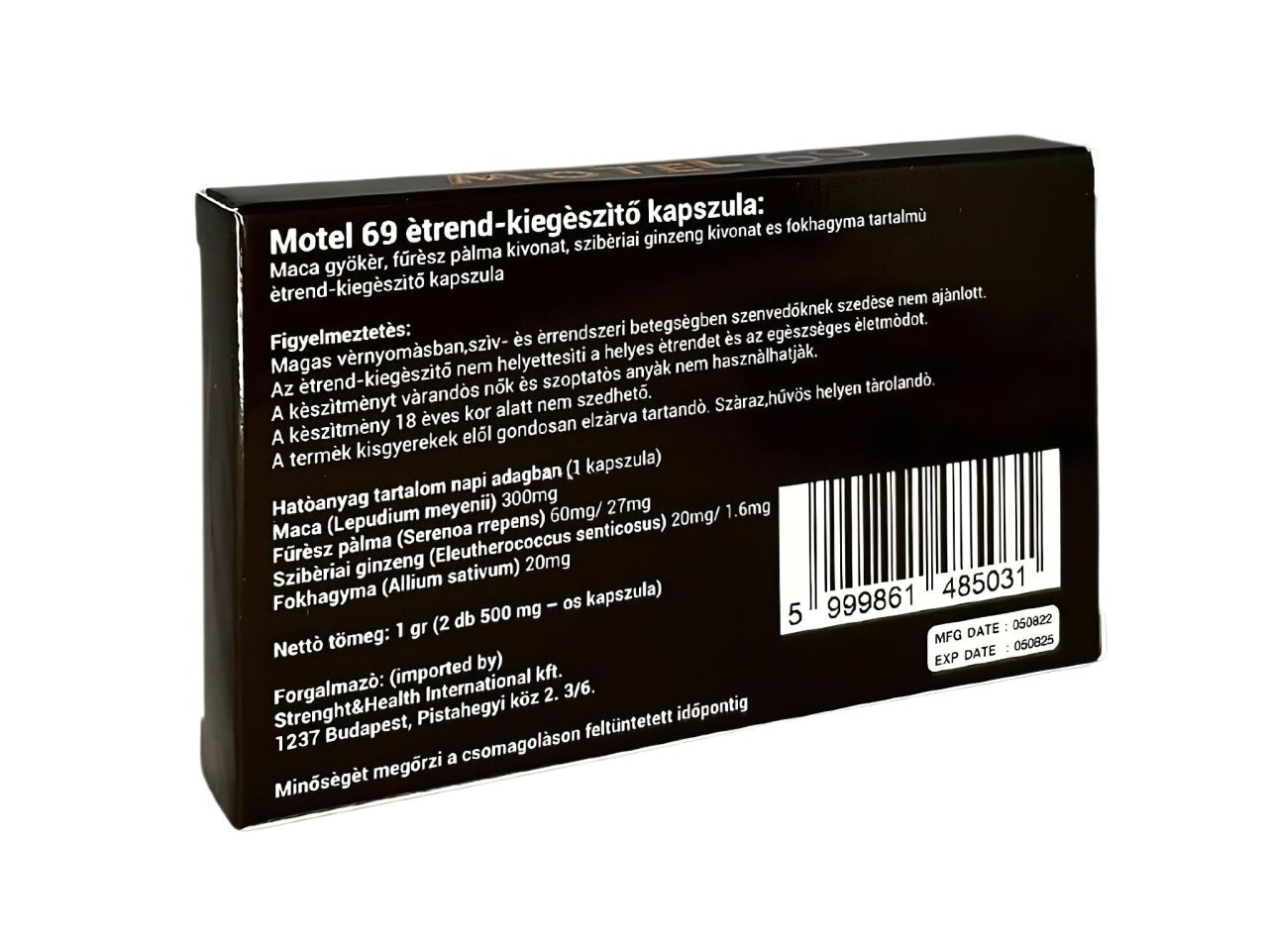 Motel69 étrend kiegészítő kapszula férfiaknak (2db) Motel69 étrend kiegészítő kapszula férfiaknak (2db)