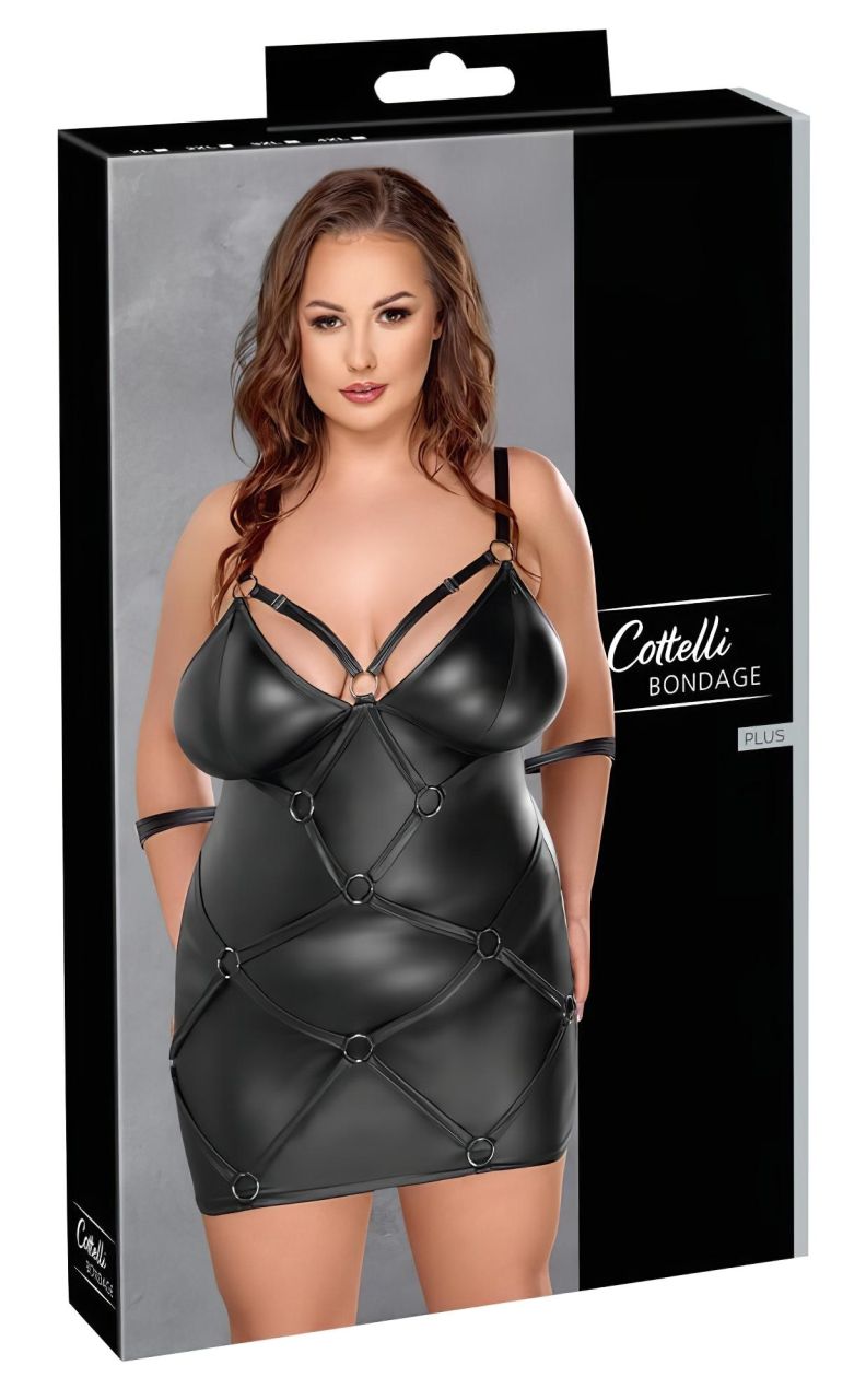 Cottelli Plus Size - ruha bilinccsel (fekete) Cottelli Plus Size - ruha bilinccsel (fekete)