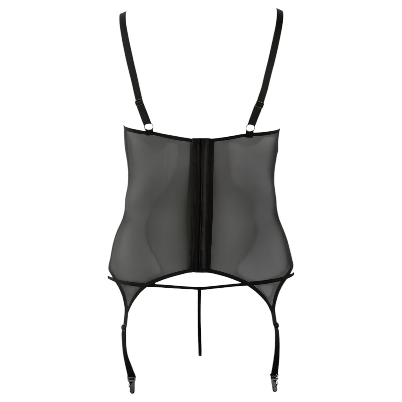 Cottelli - Virágos női felső, molett fazonban (fekete) Cottelli - Virágos női felső, molett fazonban (fekete)