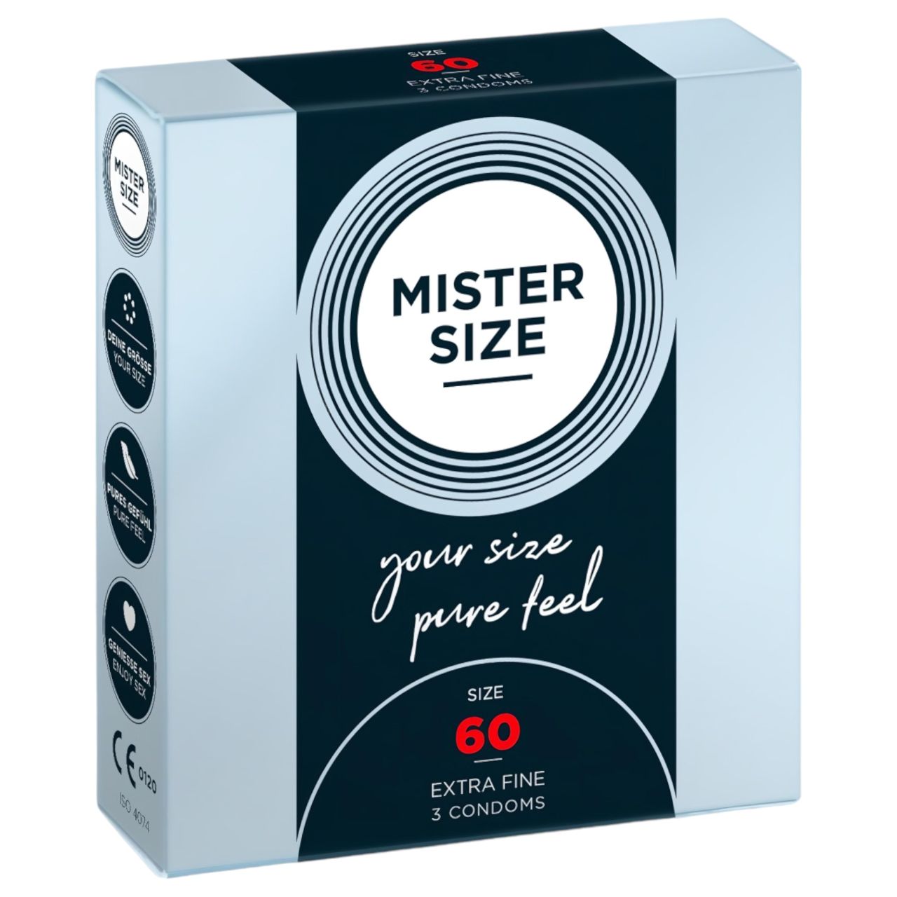 Mister Size vékony óvszer - 60mm (3db) Mister Size vékony óvszer - 60mm (3db)