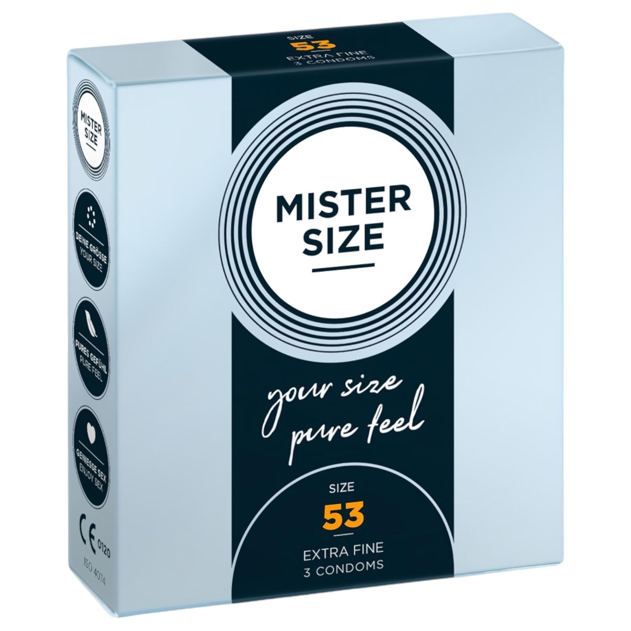 Mister Size vékony óvszer - 53mm (3db) Mister Size vékony óvszer - 53mm (3db)
