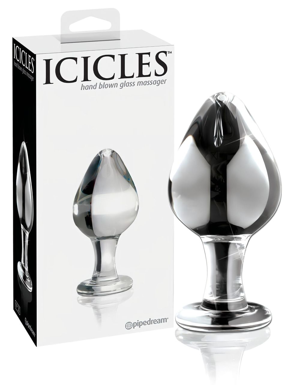 Icicles No. 25 - kúpos, üveg anál plug (átlátszó) Icicles No. 25 - kúpos, üveg anál plug (átlátszó)