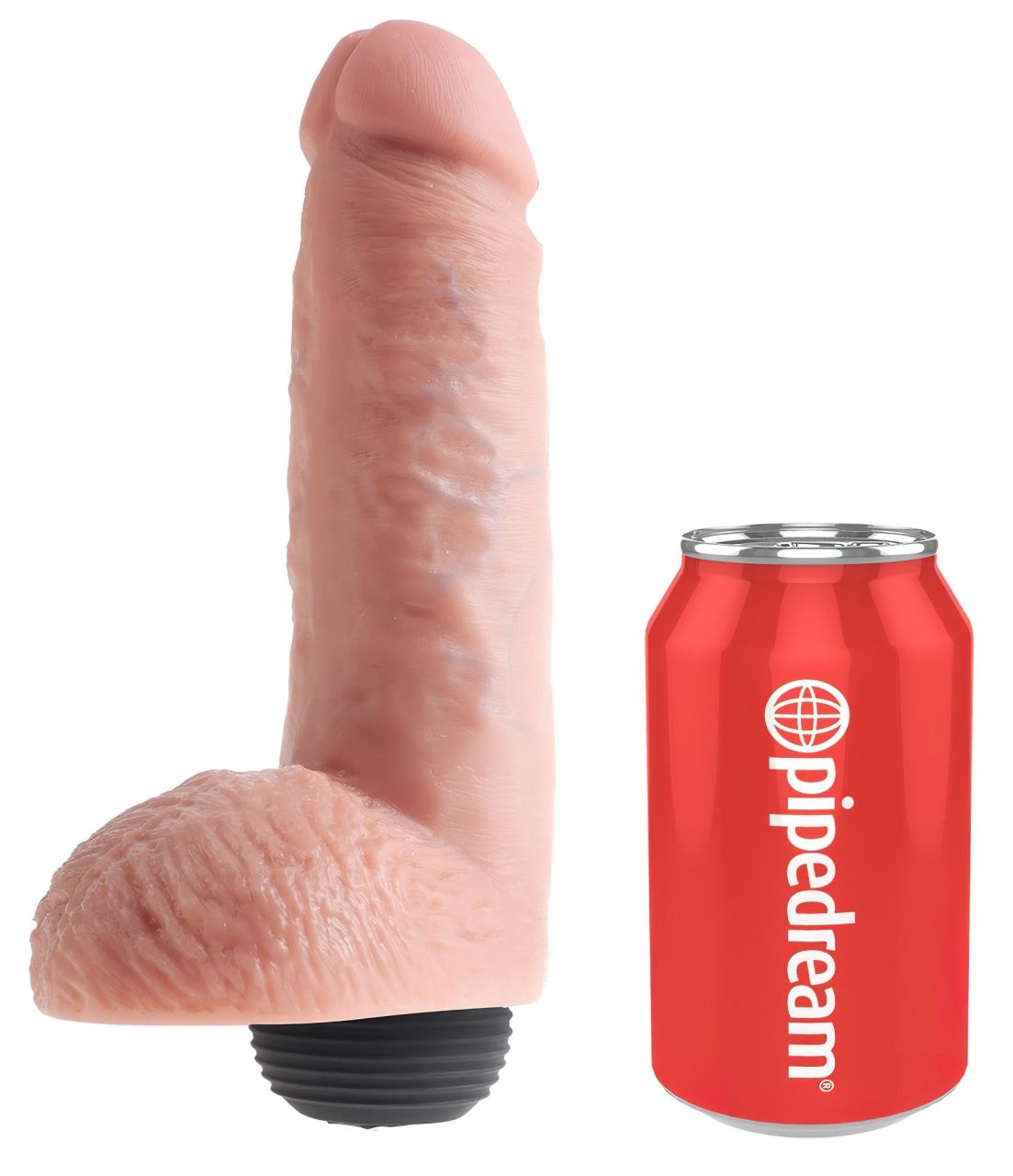 / King Cock 8 - élethű spriccelő dildó (20cm) - natúr / King Cock 8 - élethű spriccelő dildó (20cm) - natúr