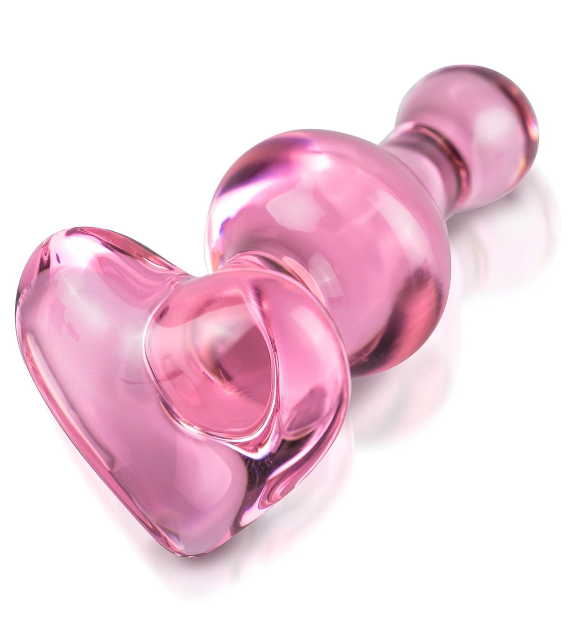 Icicles No. 75 - szíves, üveg anál plug (pink) Icicles No. 75 - szíves, üveg anál plug (pink)