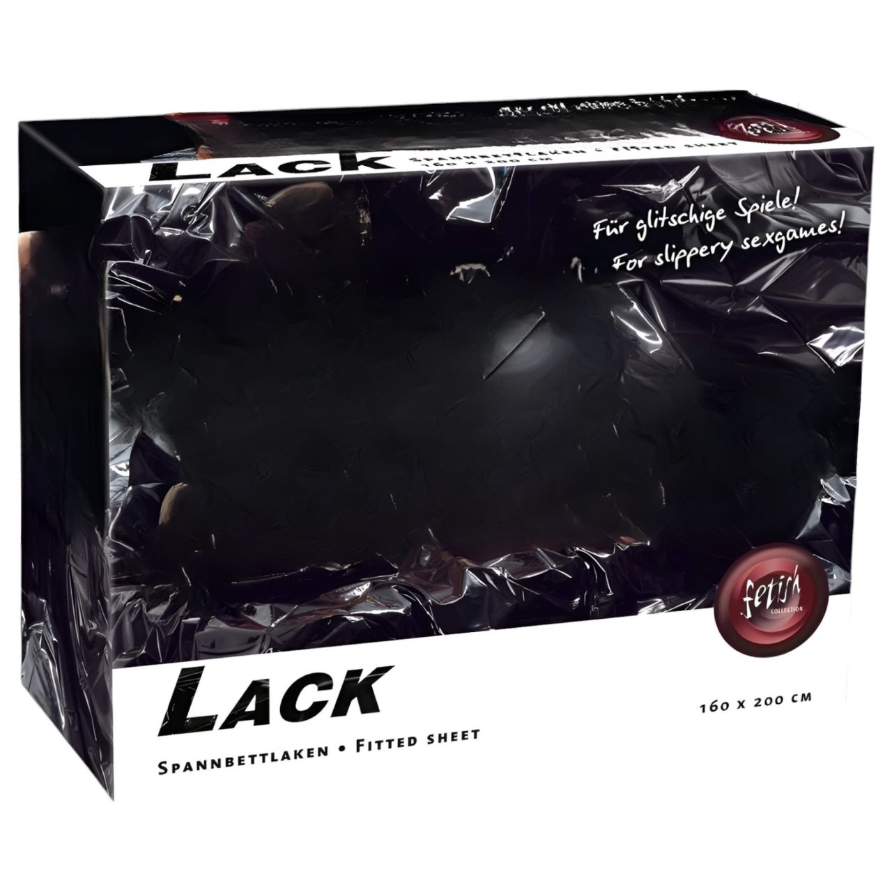 Lakk lepedő - gumis - 160x200cm (fekete) Lakk lepedő - gumis - 160x200cm (fekete)