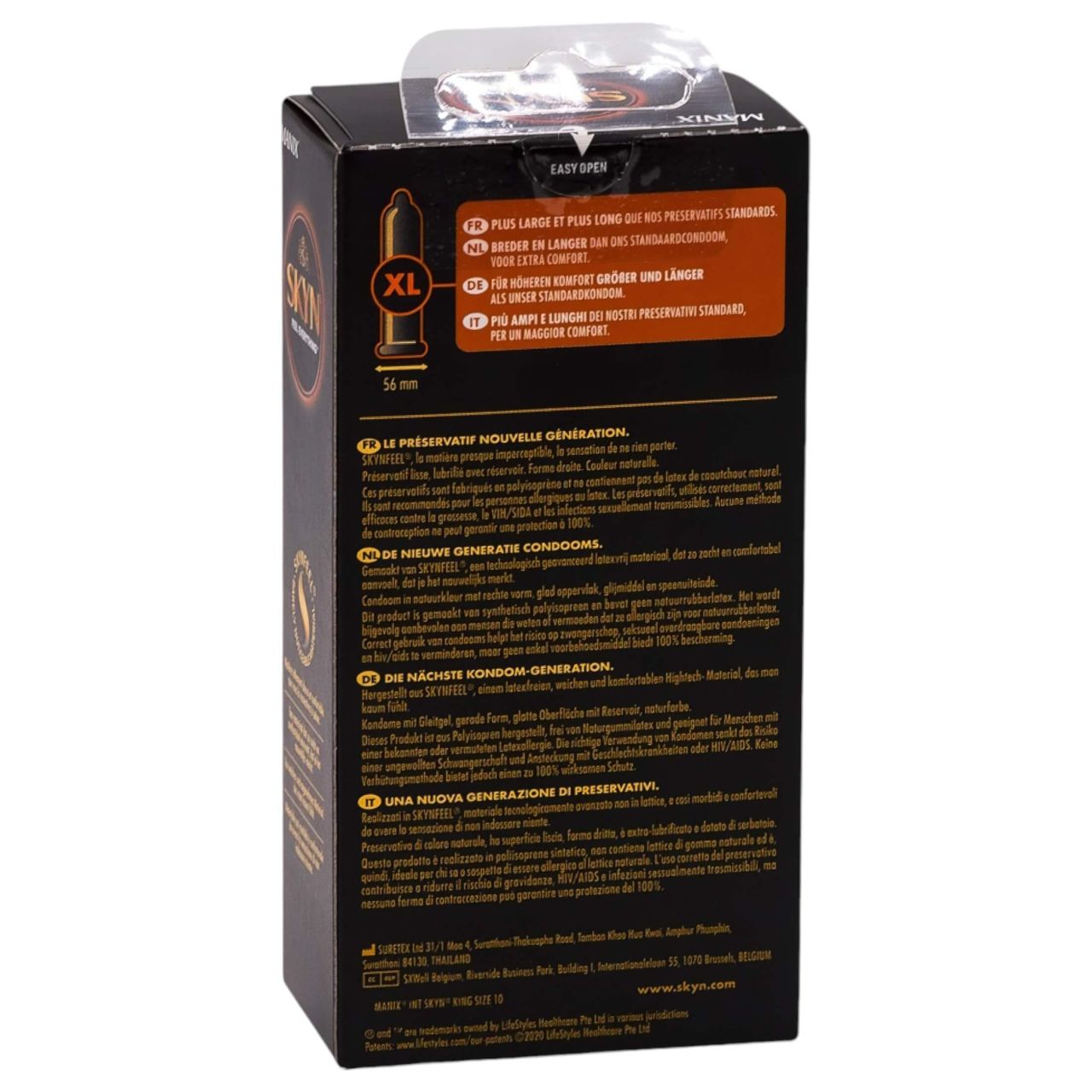Manix SKYN - XXL latexmentes óvszer (10db) Manix SKYN - XXL latexmentes óvszer (10db)