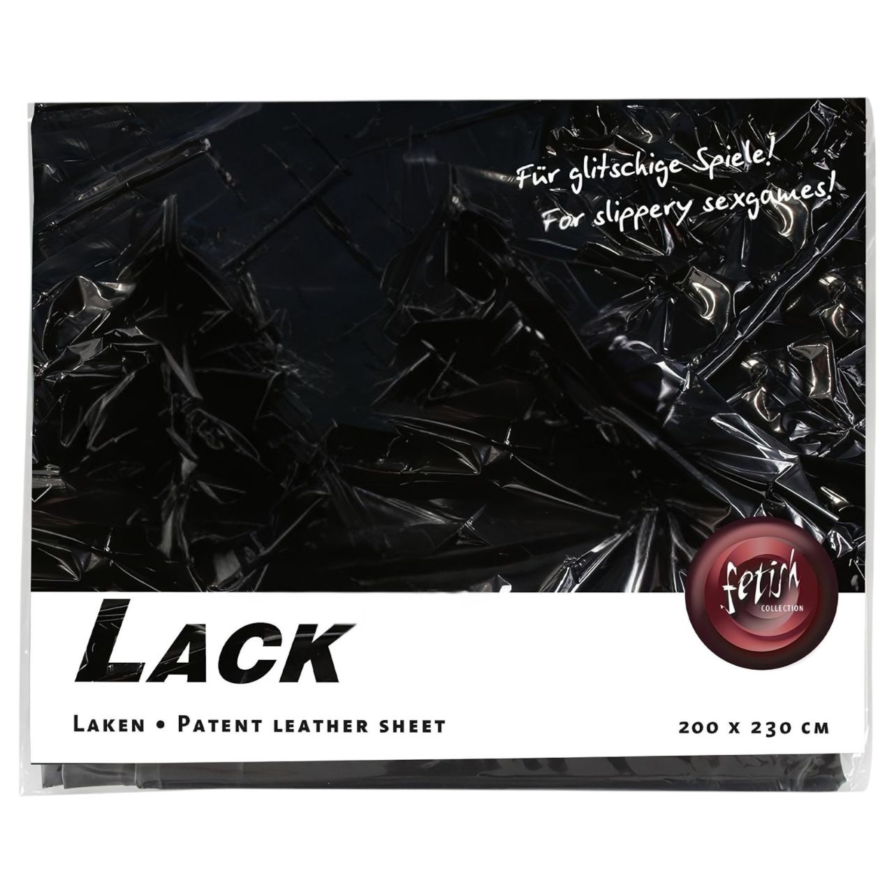 Lakk lepedő - 200x230cm (fekete) Lakk lepedő - 200x230cm (fekete)