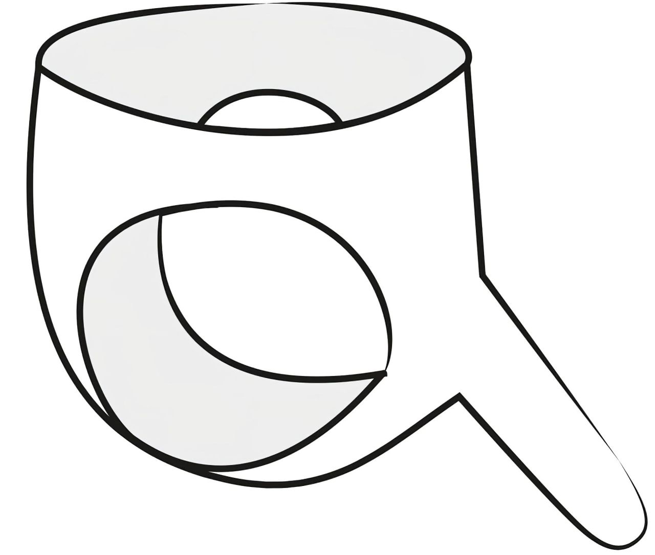 LATEX - alsó külső dildóval - fekete (S-L) LATEX - alsó külső dildóval - fekete (S-L)