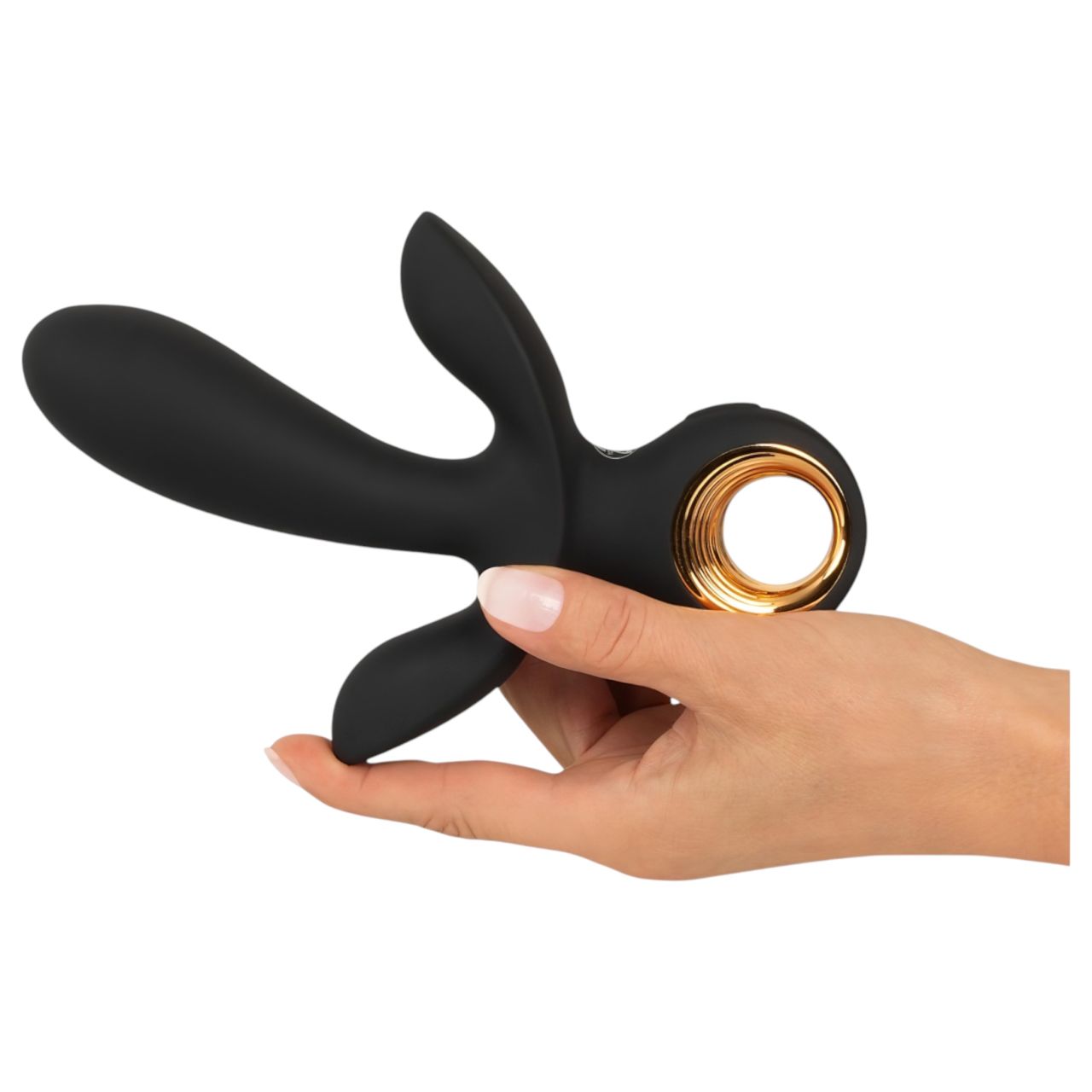 Eternal - felpumpálható tripla vibrátor (fekete) Eternal - felpumpálható tripla vibrátor (fekete)