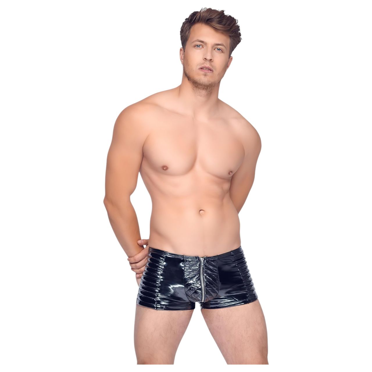 Black Level - cipzáras férfi short (fekete) Black Level - cipzáras férfi short (fekete)