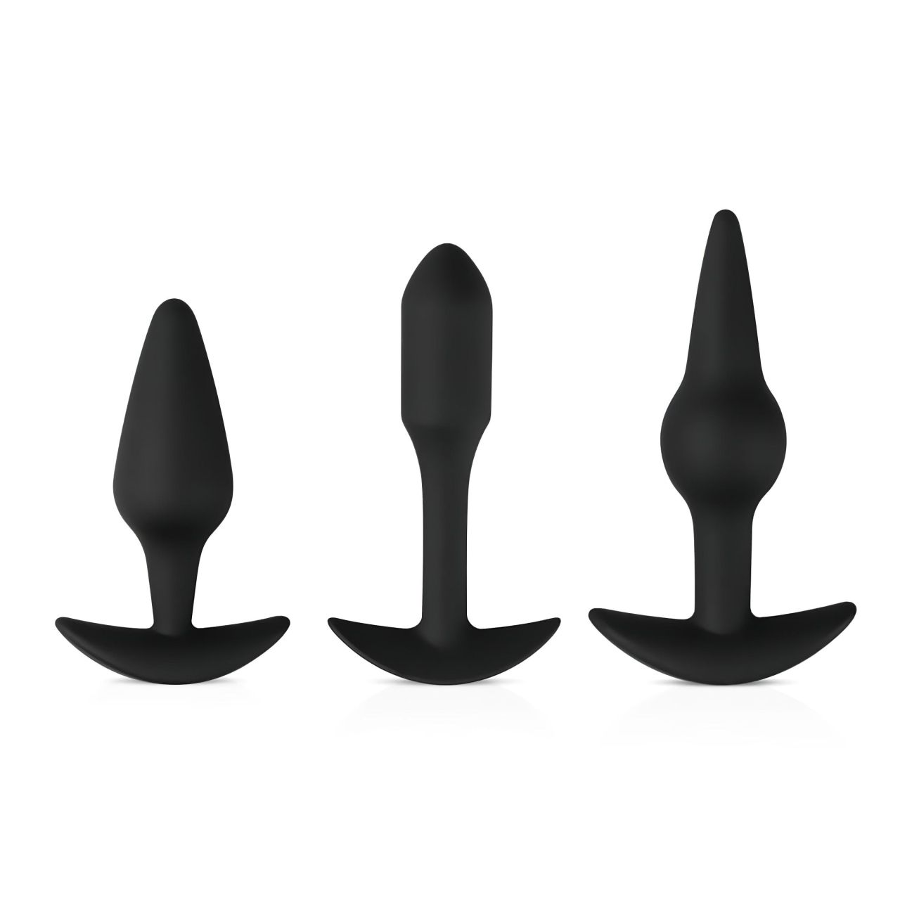 Easytoys Pleasure kit - változatos anál plug szett (fekete) Easytoys Pleasure kit - változatos anál plug szett (fekete)