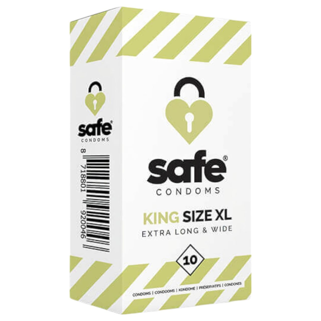 SAFE King Size XL - extra nagy óvszer (10db) SAFE King Size XL - extra nagy óvszer (10db)