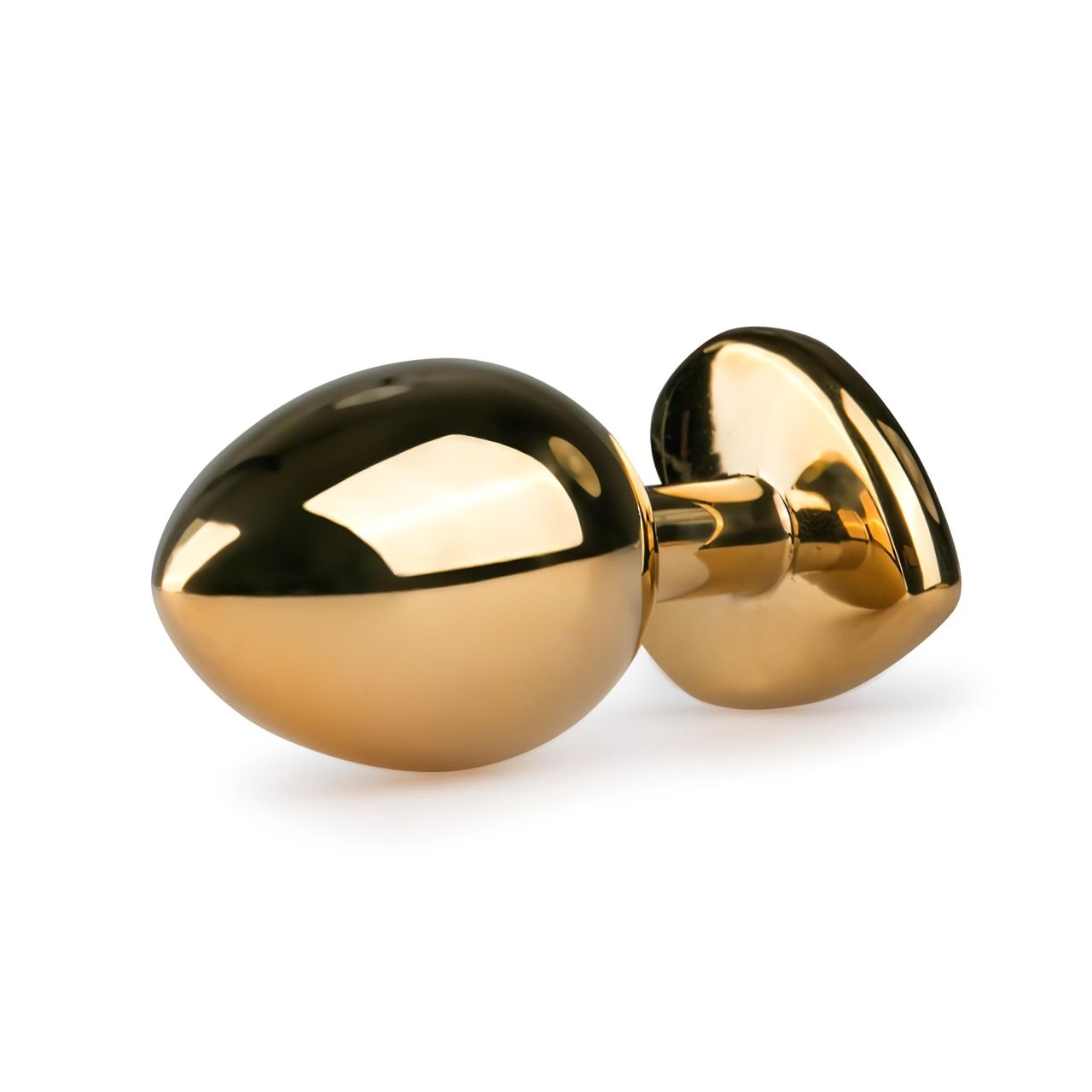 Easytoys Metal No.7 - pink köves, kúp anál plug - arany (3cm) Easytoys Metal No.7 - pink köves, kúp anál plug - arany (3cm)