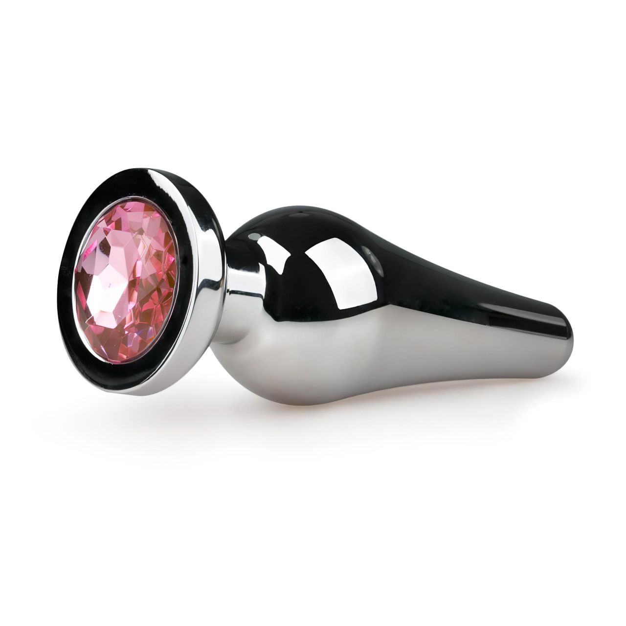 Easytoys Metal No.11 - pink köves kúp anál plug - ezüst (3,5cm) Easytoys Metal No.11 - pink köves kúp anál plug - ezüst (3,5cm)