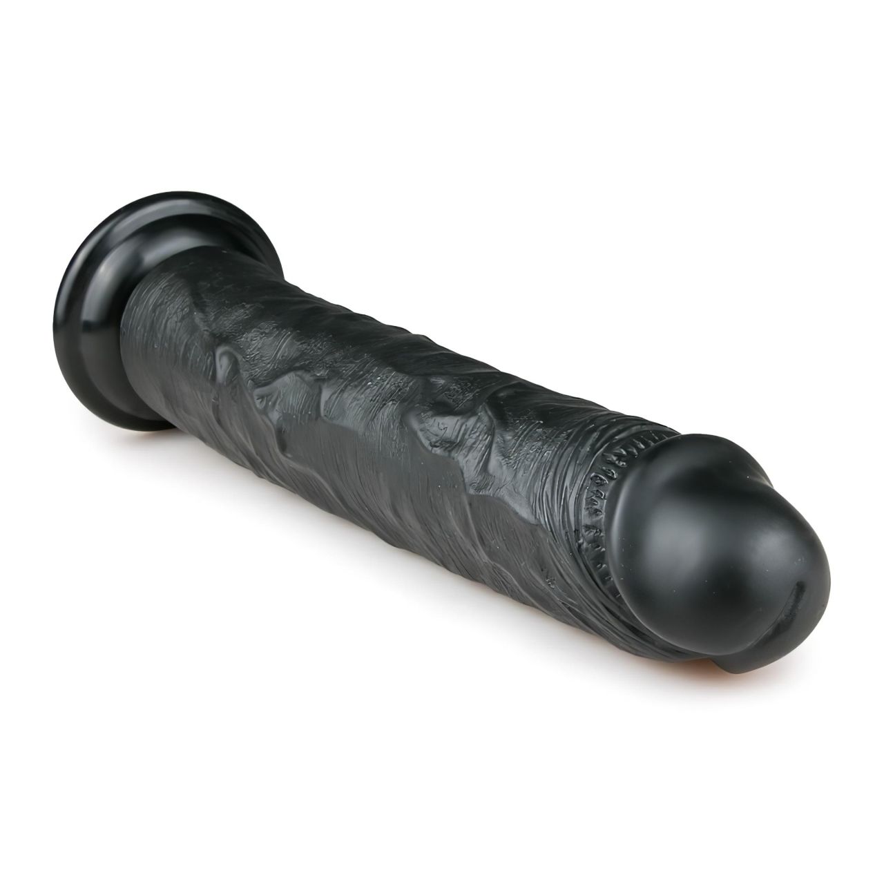 Easytoys - tapadókorongos extra nagy dildó (28,5cm) - fekete Easytoys - tapadókorongos extra nagy dildó (28,5cm) - fekete