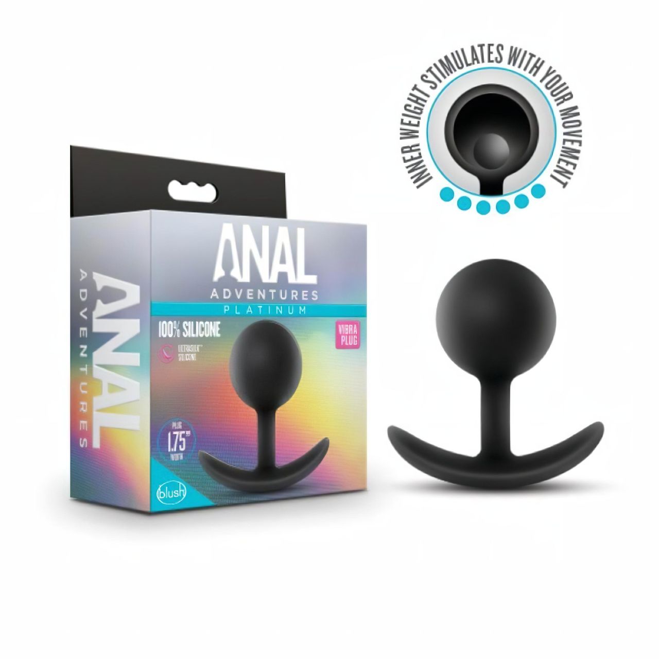 / Anal Adventures Platinum - anál plug (fekete) / Anal Adventures Platinum - anál plug (fekete)