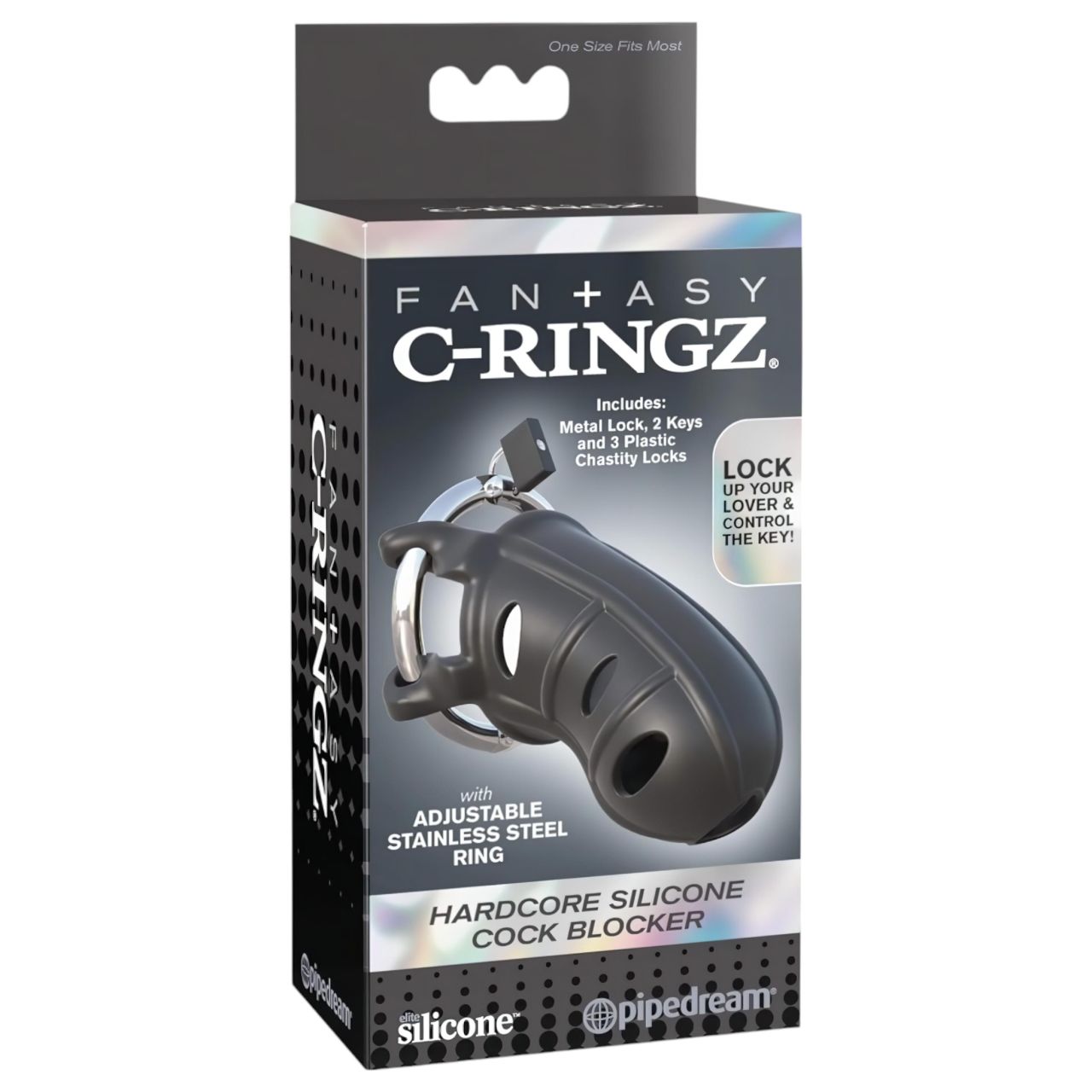 C-Ringz - szilikon pénisz ketrec (fekete) C-Ringz - szilikon pénisz ketrec (fekete)